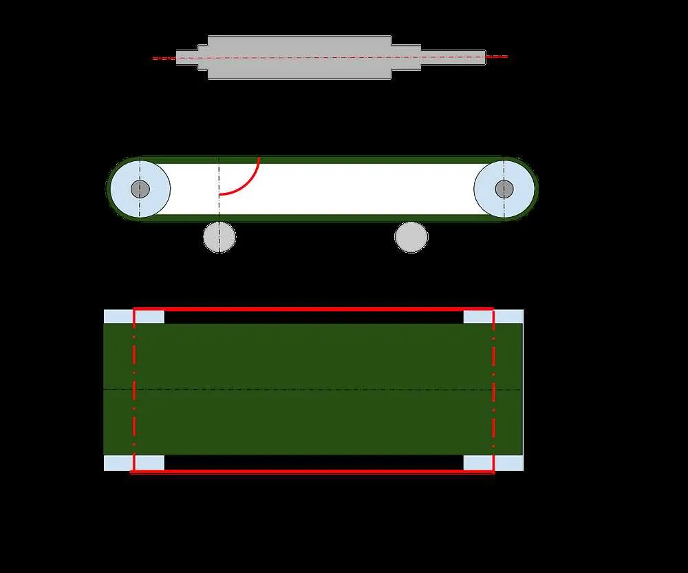 conveyor belt tracking diagram