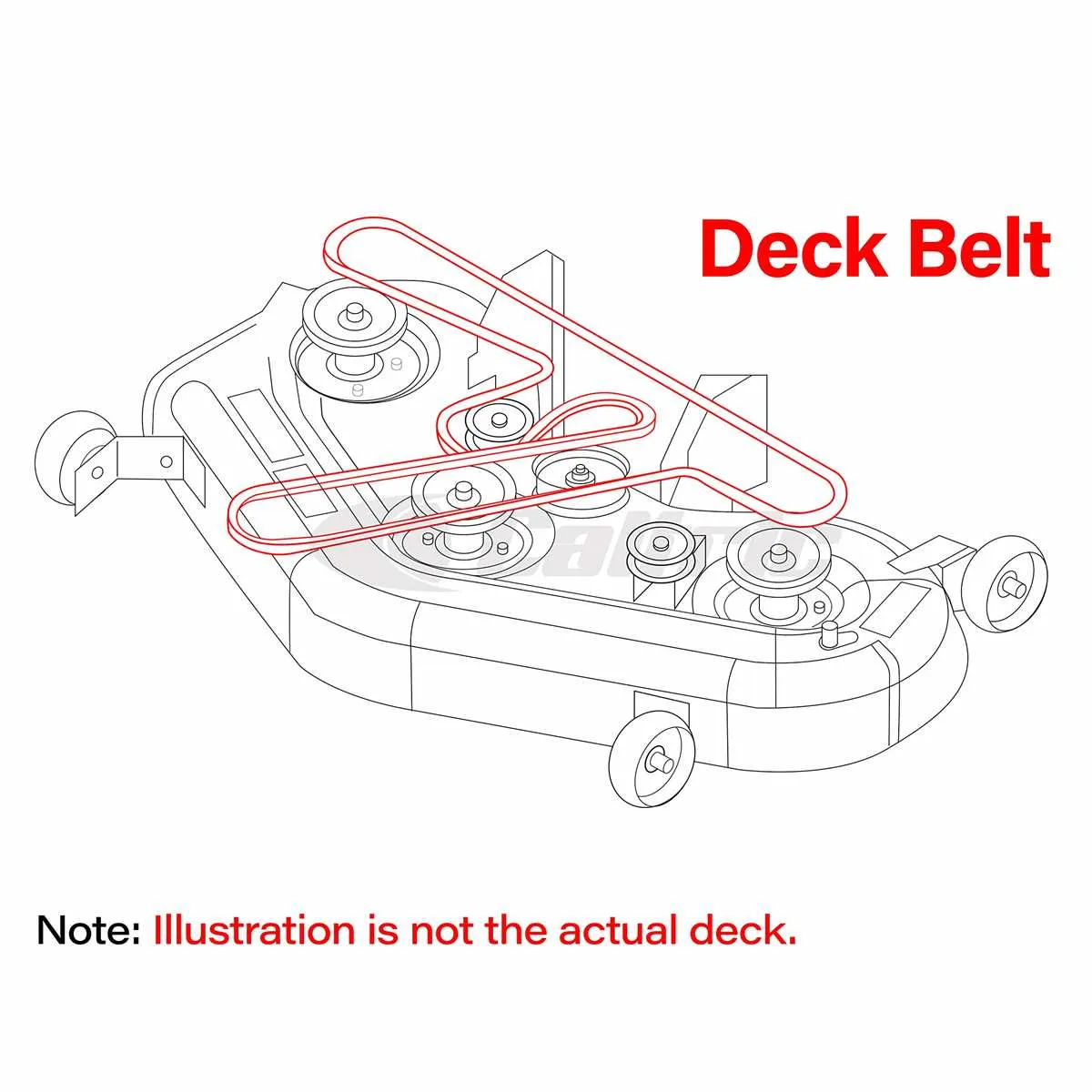 deck cub cadet drive belt tension spring diagram