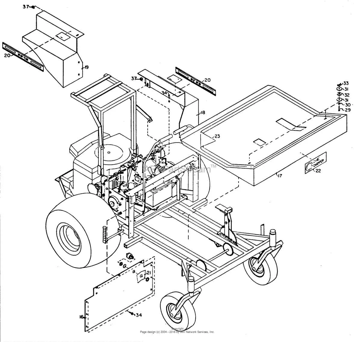 dixie chopper 72 inch deck belt diagram