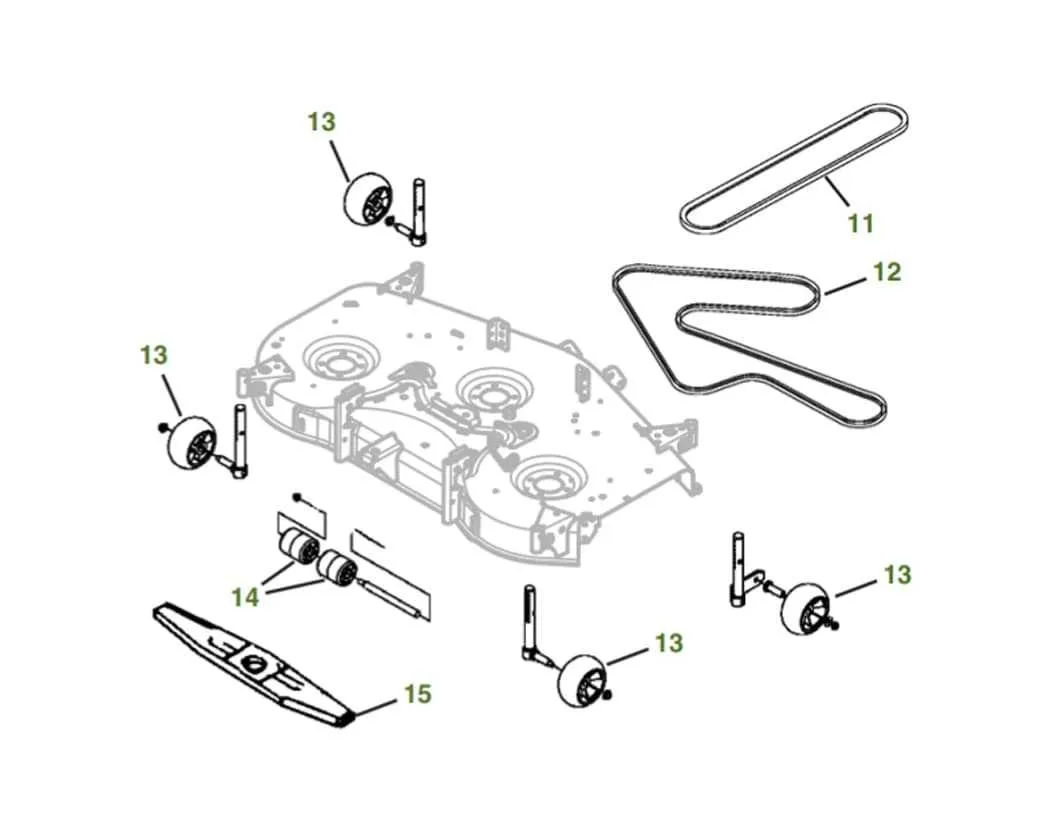 john deere 54 inch deck belt diagram