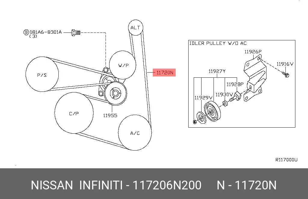 nissan altima 2005 belt diagram