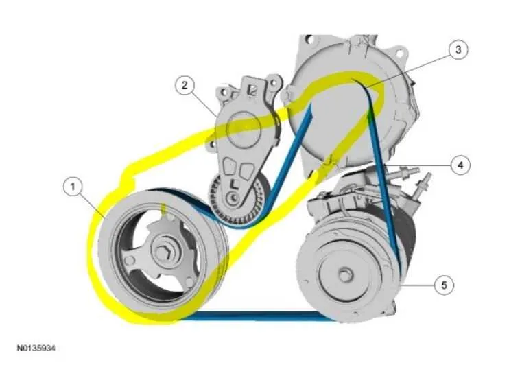 2015 ford explorer belt diagram