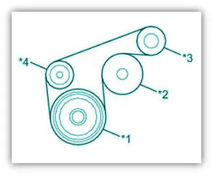 2007 camry serpentine belt diagram
