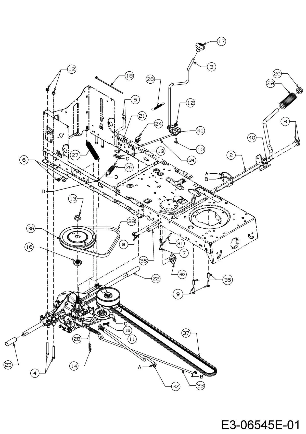 pulley variable speed mtd mtd riding mower drive belt diagram