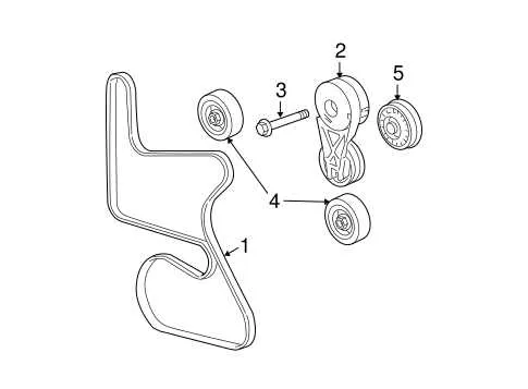 2007 chevy uplander serpentine belt diagram
