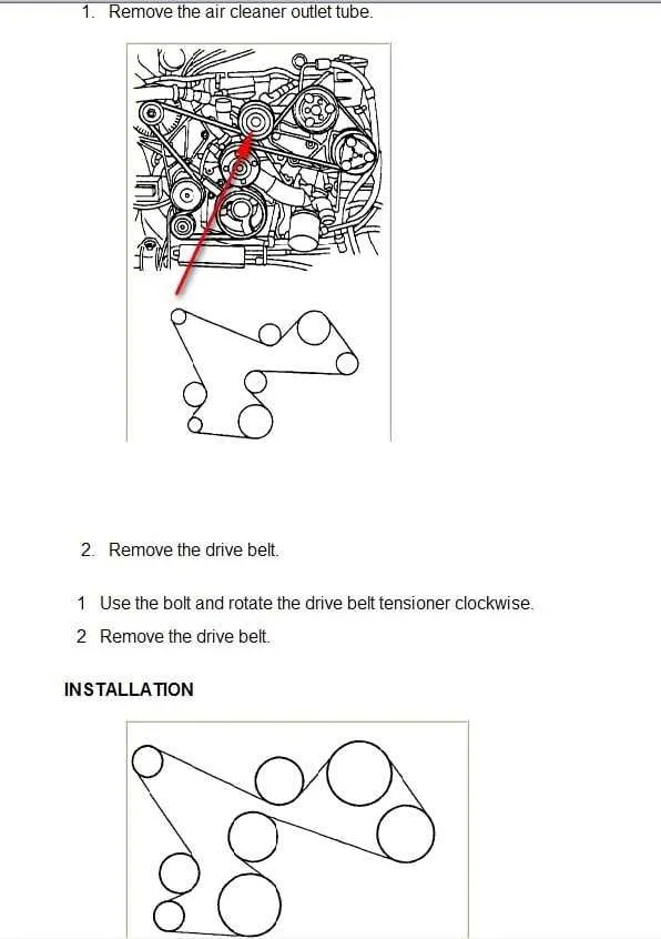 2011 ford explorer serpentine belt diagram