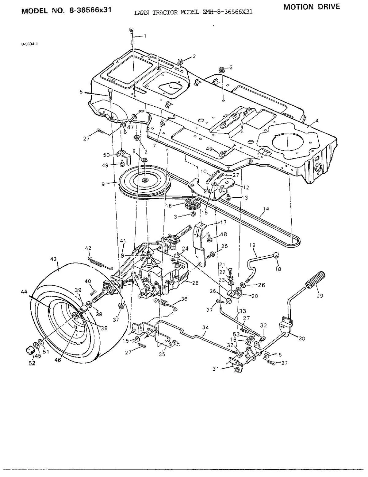 murray m175 42 belt diagram