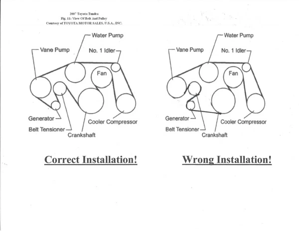2015 toyota tundra serpentine belt diagram