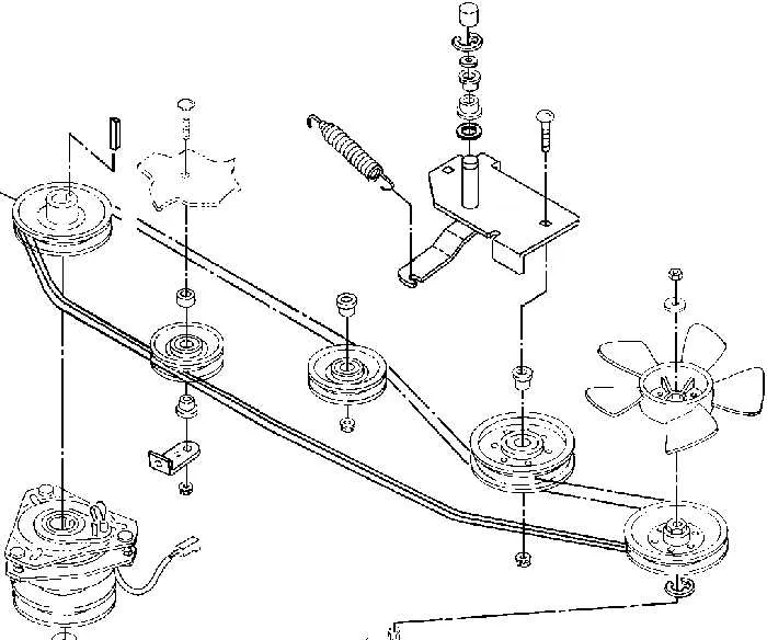 john deere transmission belt diagram