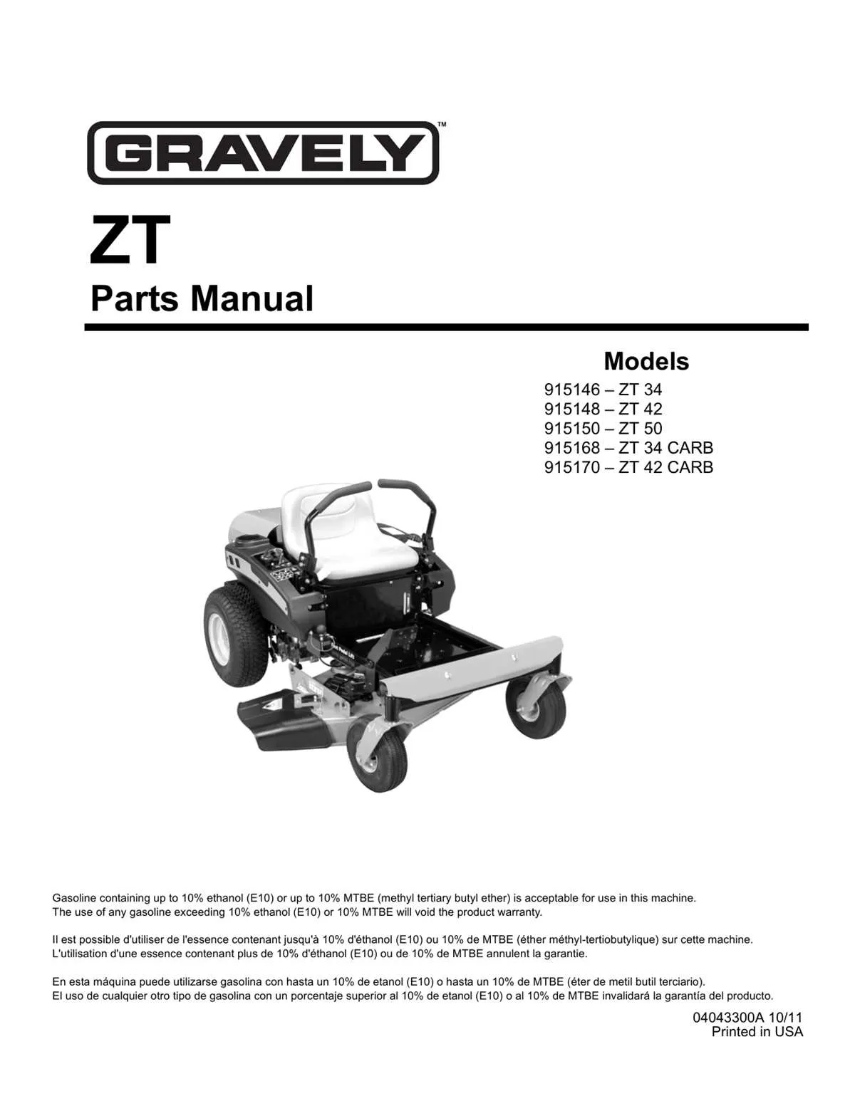 gravely zt 42 belt diagram