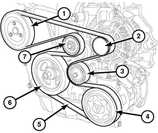 2013 dodge avenger 2.4 serpentine belt diagram