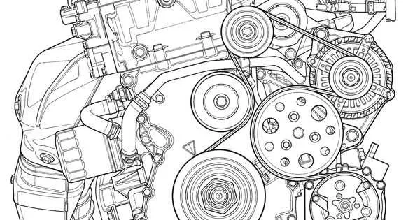 2015 honda civic si serpentine belt diagram