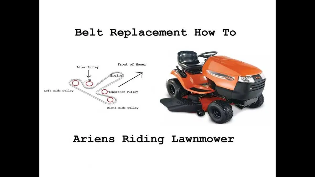 ariens 46 riding mower drive belt diagram