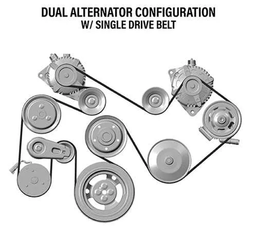 6.0 powerstroke dual alternator belt diagram