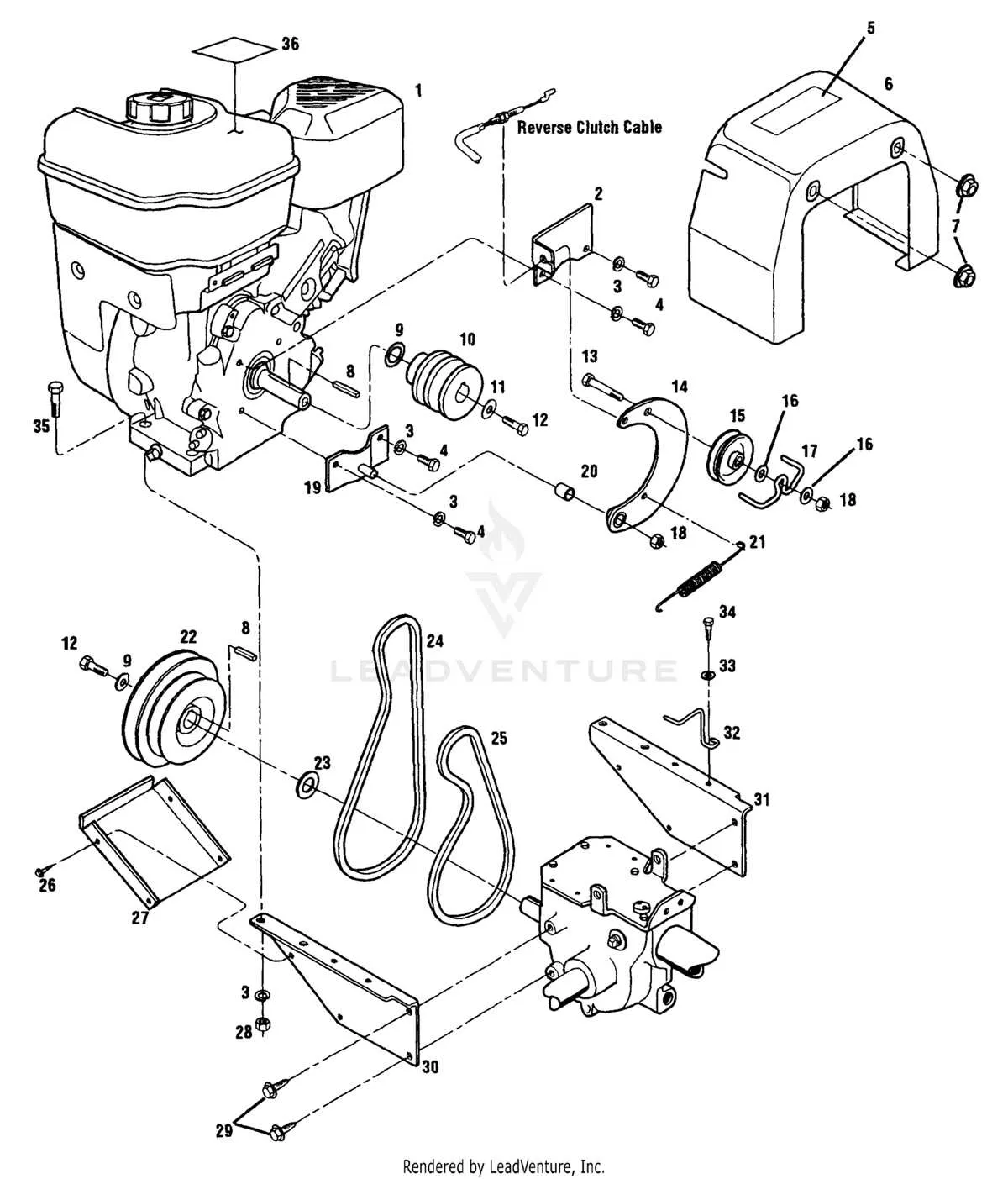 belt diagram for a troy bilt pony