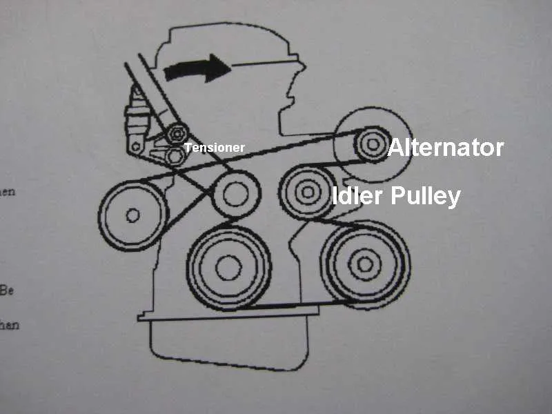 2001 toyota corolla belt diagram