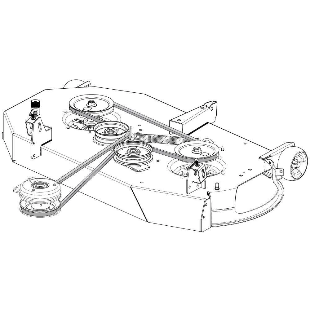 mtd 46 inch deck belt diagram