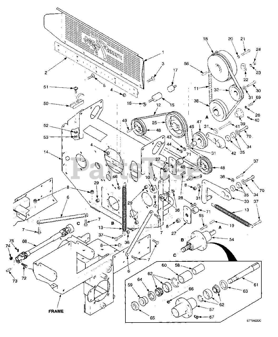 scag turf tiger belt diagram