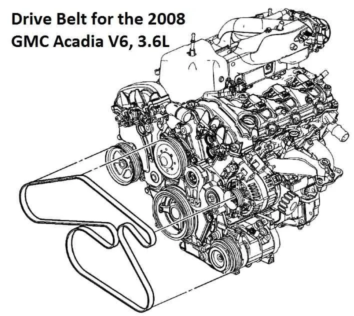 2008 buick enclave belt diagram