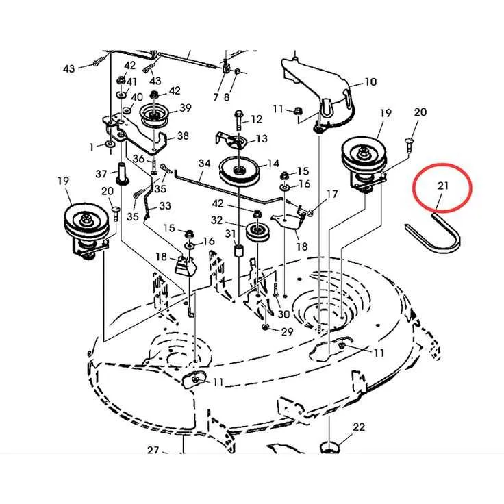 scotts 1642h drive belt diagram