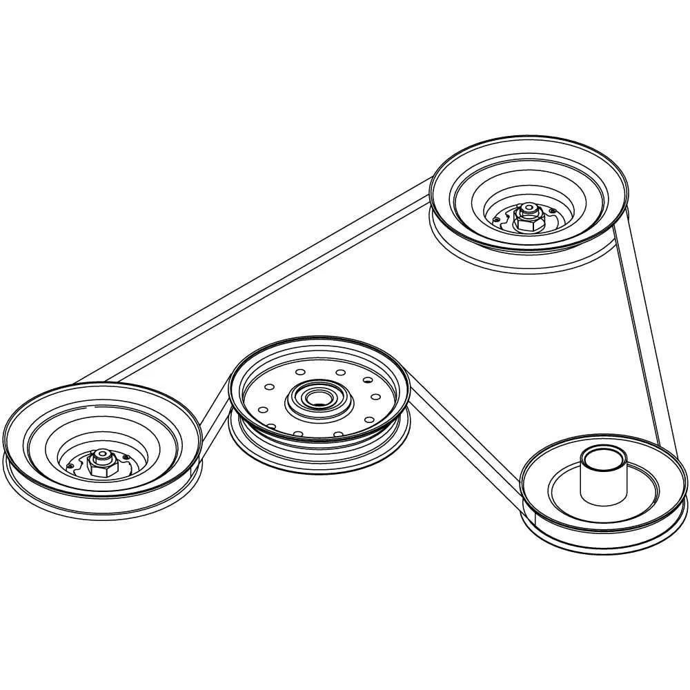 zero turn belt diagram