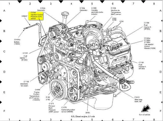 2011 ford 6.7 belt diagram