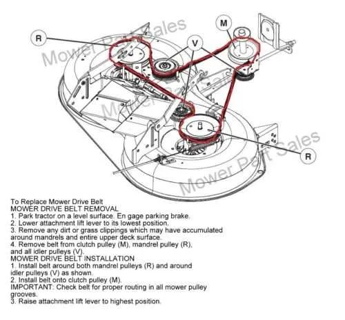 husqvarna z246 drive belt diagram