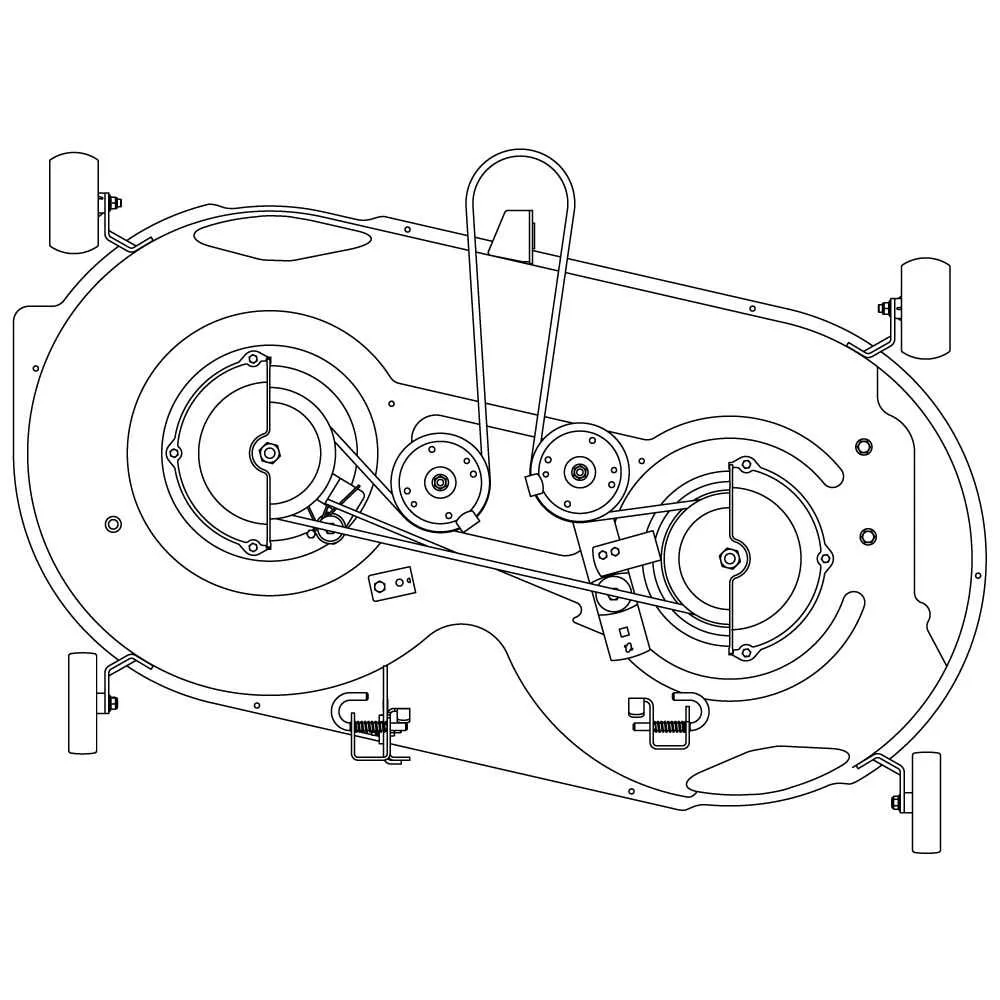 46 inch mtd mower deck belt diagram
