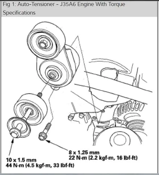 serpentine belt diagram for 2007 honda odyssey