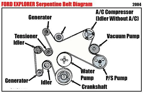 diagram of the serpentine belt