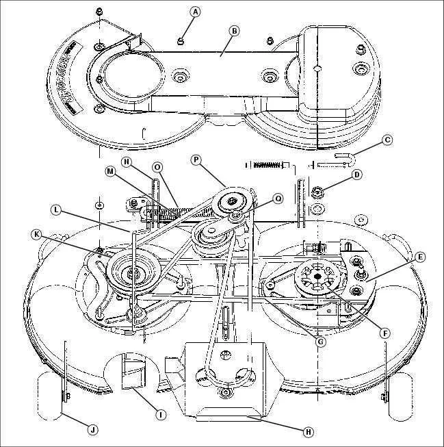 lt166 belt diagram