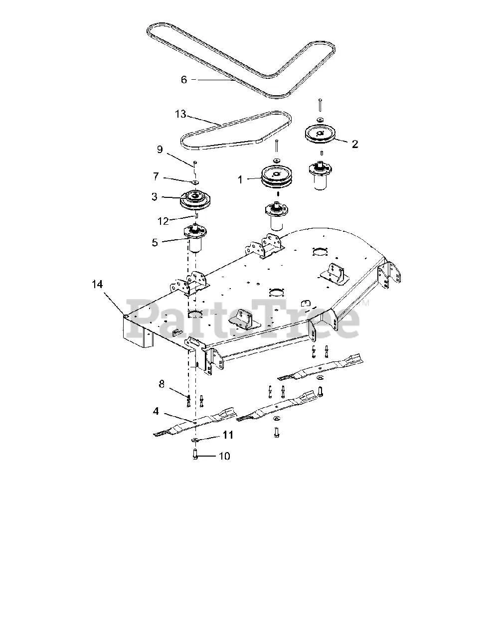 gravely zt xl 52 drive belt diagram