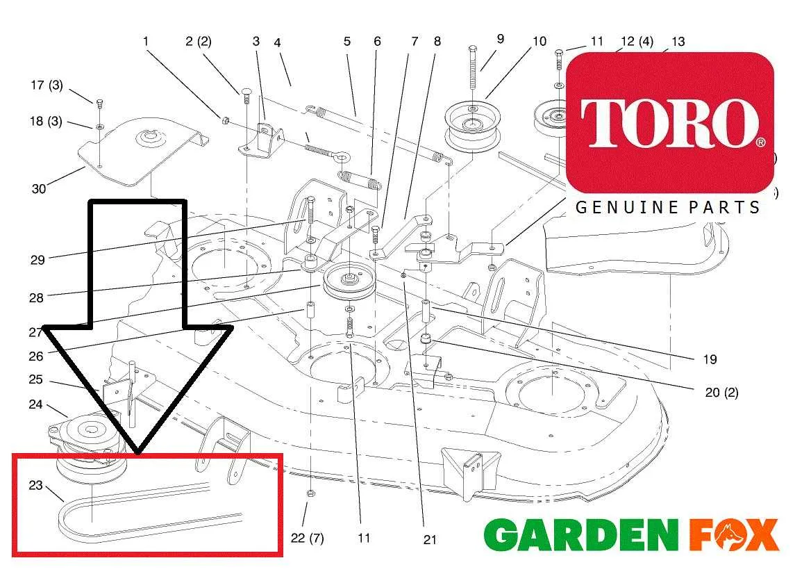 toro grandstand belt diagram