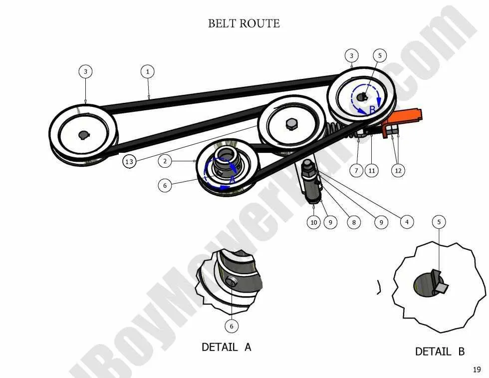 toro mx5000 drive belt diagram