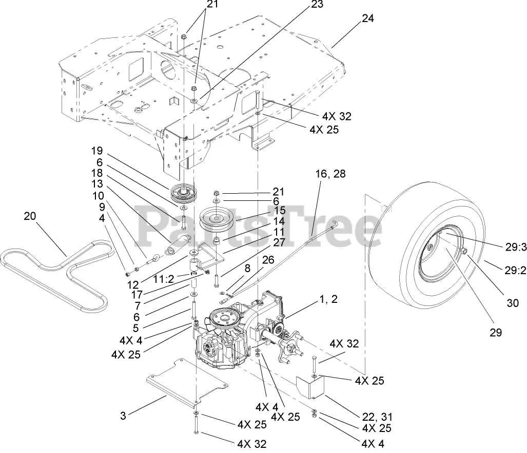 toro timecutter mx5000 drive belt diagram