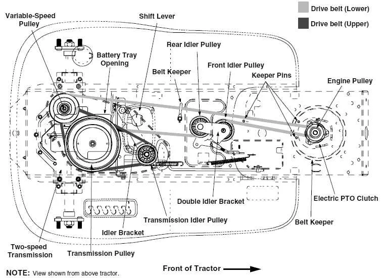 troy bilt bronco belt diagram