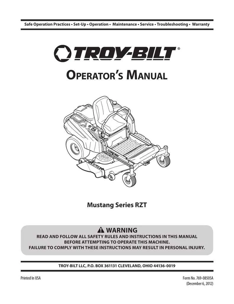 troy bilt mustang 50 belt diagram