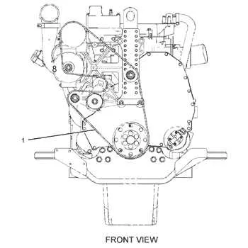 cat c13 belt diagram