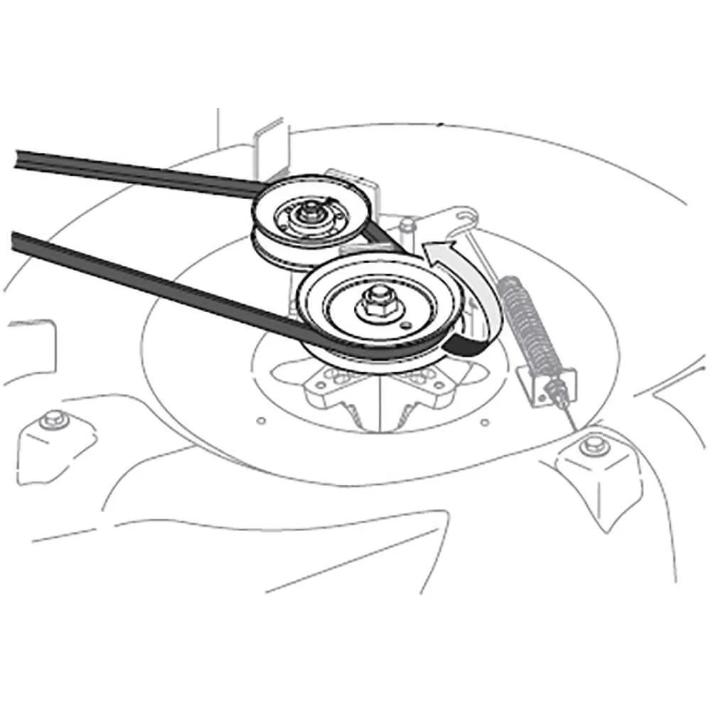 troy bilt mustang 50 drive belt diagram