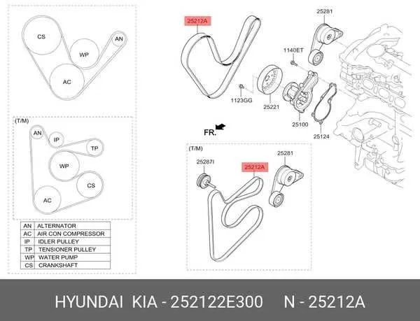 2018 hyundai sonata serpentine belt diagram