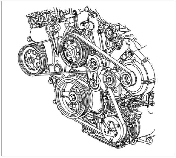 2008 buick enclave belt diagram