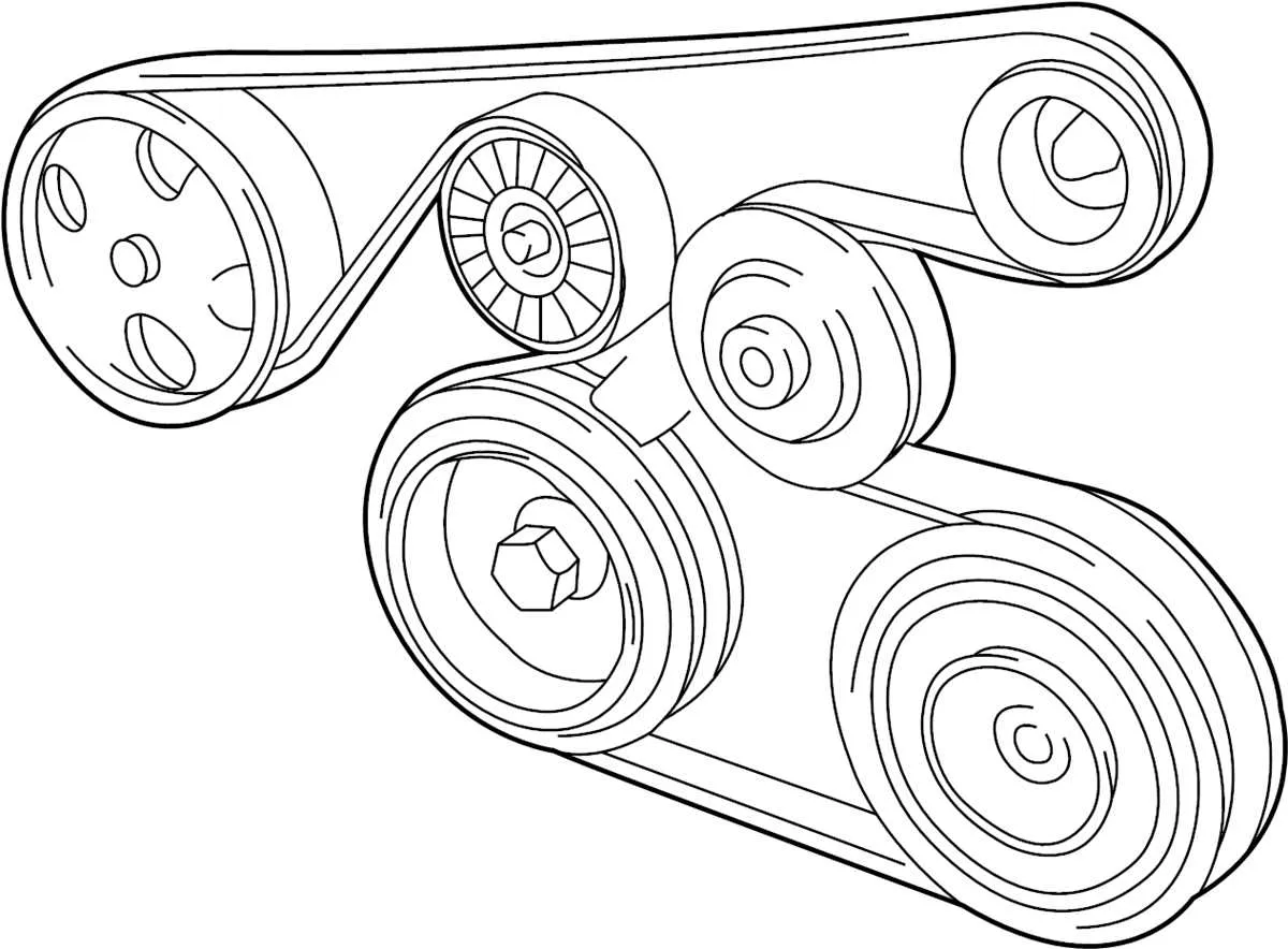 2003 toyota matrix serpentine belt diagram