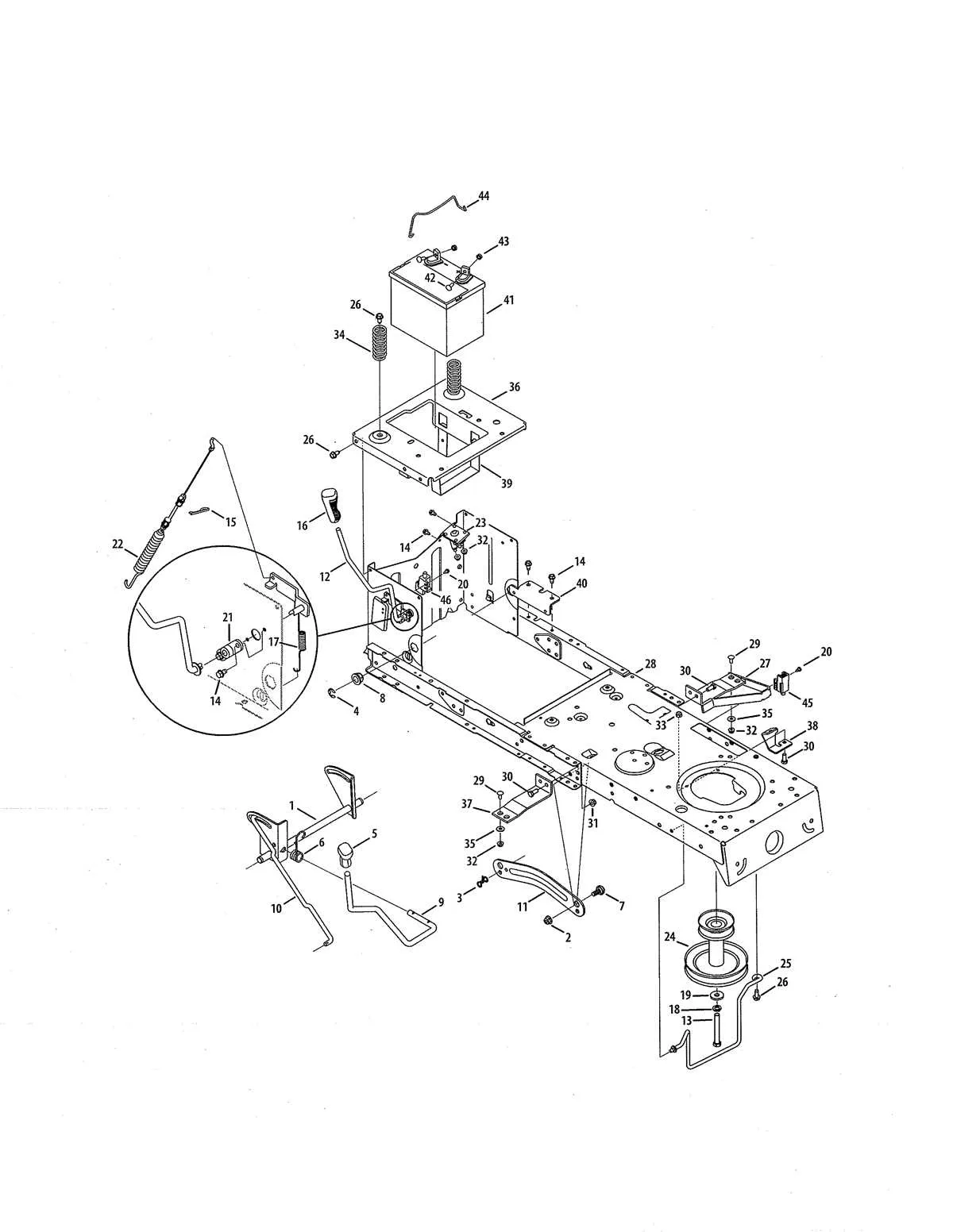 2011 craftsman lt2000 drive belt diagram
