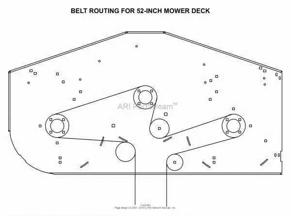 gravely zt 42 drive belt diagram