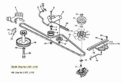 john deere l118 belt diagram