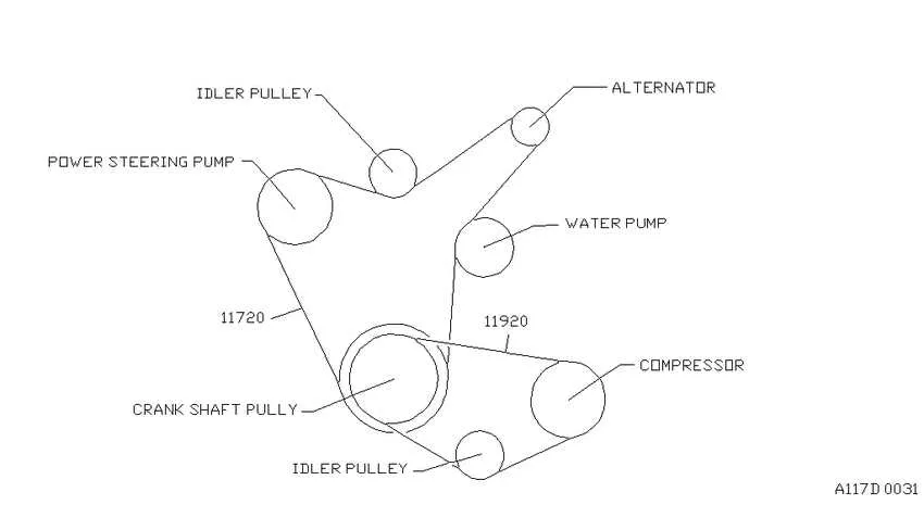 power steering belt diagram