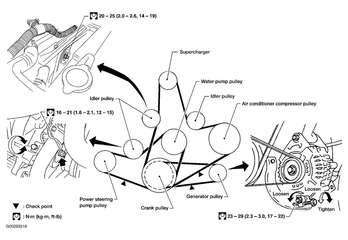 2006 nissan pathfinder belt diagram