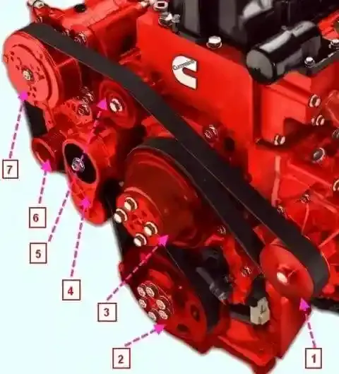cummins l9 belt diagram