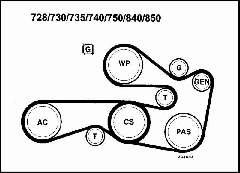 bmw e46 belt diagram