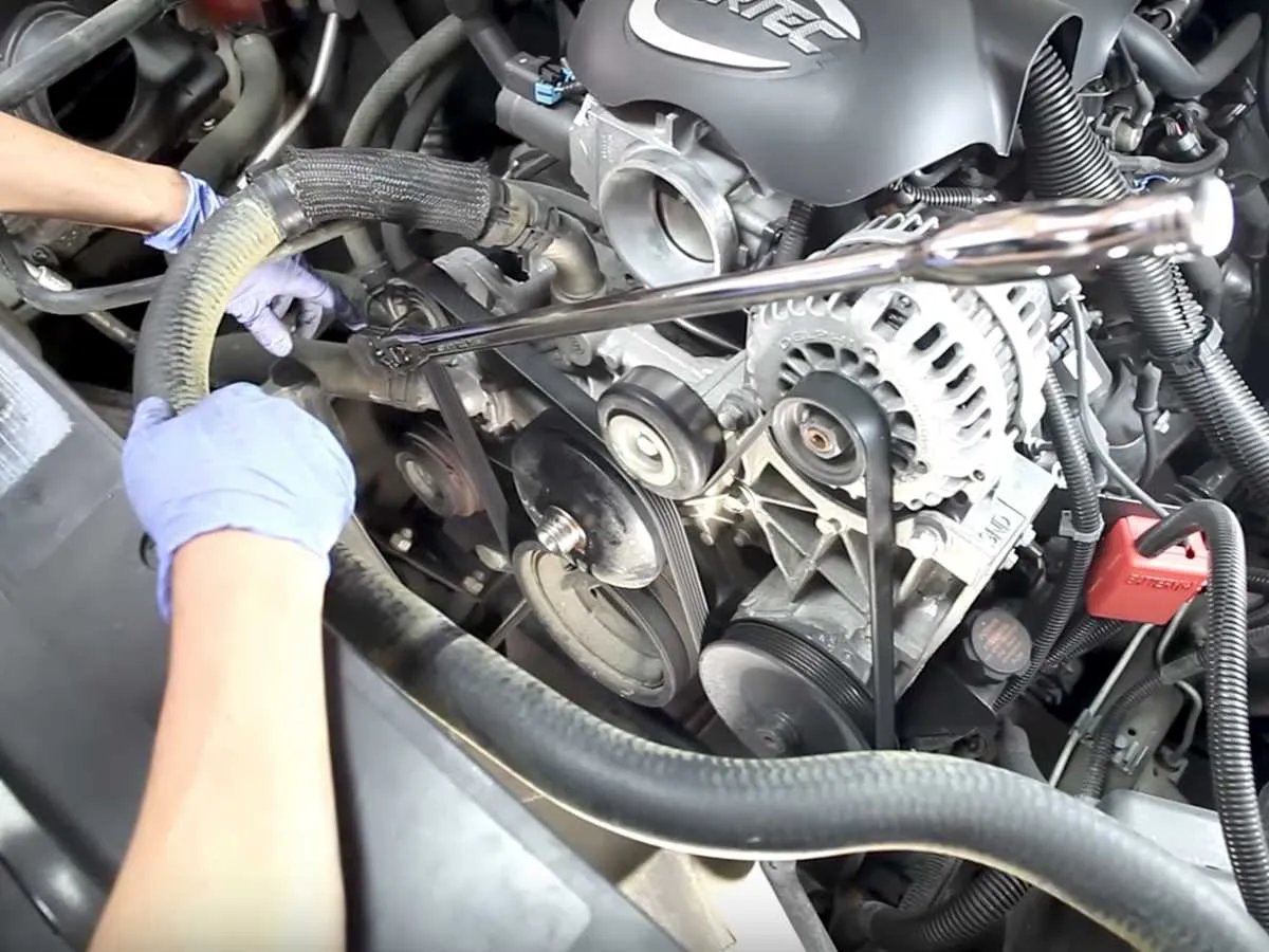 6.0 vortec serpentine belt diagram